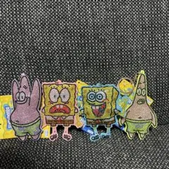 スポンジ・ボブ キラキララインストーンマスコット 全4種セット