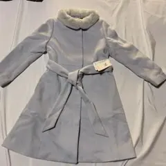 未使用 MISCH MASCH ファーロングコート アイスグレー　 ベルト M
