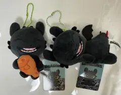 ヒックとドラゴン ぬいぐるみ マスコット キーホルダー トゥース　2点