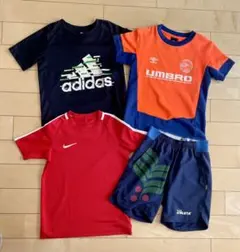 サッカー　プラシャツ　パンツ　130 140 セット　まとめ