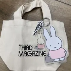 ミッフィー　サードマガジン チャーム付きトートBAG
