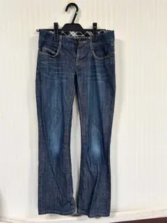値下げ　BURBERRY BLUE LABEL デニムパンツ 23 ノバチェック