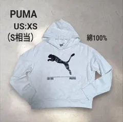 PUMA レディース　フーディー　トレーナー　パーカー　S　短丈　ゆったりのサムネイル