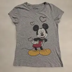G*7様 Disney ミッキーマウス 半袖Tシャツ グレー