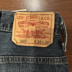 Levi's 569 ワイドストレートデニム W38L30