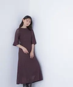 ★お値下げ★NATURAL BEAUTY BASICレースフレアワンピース