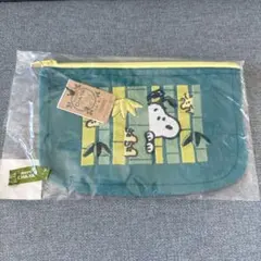 スヌーピー茶屋　 京都　嵐山店限定 ポーチ　竹林柄
