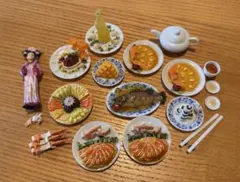 海洋堂 満漢全席 中国宮廷料理 ミニチュア フィギュア まとめ売り