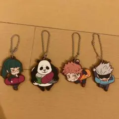 呪術廻戦　ラバーストラップ　ばんちょうこう　五条悟　虎杖悠仁　禪院真希　パンダ
