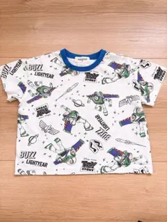 トイストーリー バズ・ライトイヤー 総柄半袖Tシャツ 90サイズ 白のサムネイル