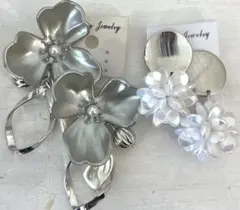 2点セット　11 ハンドメイド　樹脂　金属　ピアス　イヤリング　まとめ売り