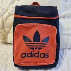 adidas アディダス　リュック　習い事バッグ　ネイビー　オレンジ　通学