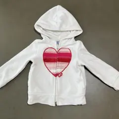 【サイズ80】GAP ハート柄 フード付きトレーナー