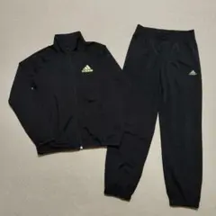 アディダス adidas ブラック ジャージセット 140cm 上下
