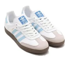 adidas Samba OG ホワイト/ブルー スニーカー 28.0cm