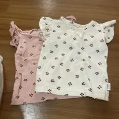 birthday party ベビー Tシャツ 2枚セット さくらんぼ80㌢のサムネイル