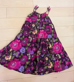 ベビーgap花柄 ティアード　2段 ワンピース ノースリーブ 95　姉妹のサムネイル