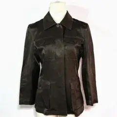 L'EQUIPE ヨシエイナバ／ジャケット ダークブラウン 薄手 日本製 日本製