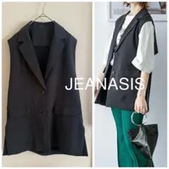 美品　JEANASIS ジーナシス　バックデザインジレ
