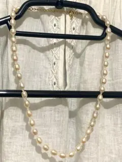 【週末セール】淡水パールとスワロフスキークリスタルのネックレス　新品