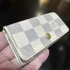 ④☆良品☆ダミエ アズール♪4連 キーケース