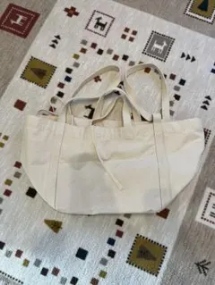 【無印良品】インド綿持ち手が二つあるトートバッグ