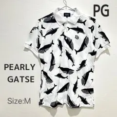【PEARLY GATES】(4)クジラ柄　ポロシャツ　ゴルフシャツ　イルカ柄