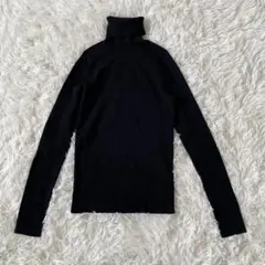 【美品】Theory セオリー タートルネック リブニット ブラック サイズ2