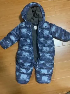 baby GAP 迷彩柄フード付きダウンオール