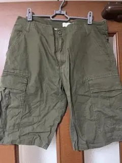 BACK NUMBER カーゴショートパンツ Lサイズ オリーブ