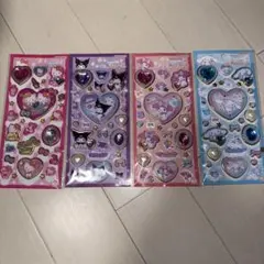 【匿名配送】サンリオ 正規品 キラキラ ジュエルシール 4枚セット