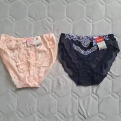 ◎未使用・BLISSYてレース付きショーツ・二点セット・M