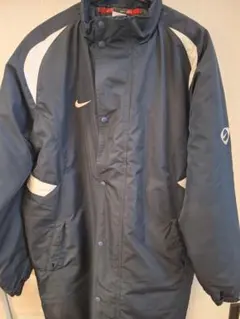 NIKE Football ナイロンジャケット ベンチコート ネイビー