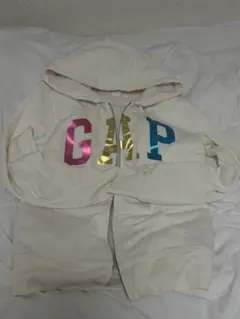 GAP パーカー 裏ボア ホワイト