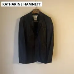 KATHARINE HAMNETT LONDON レザーテーラードジャケット馬革のサムネイル
