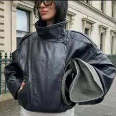 フェイクレザージャケット ZARA同型