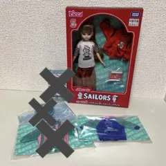 リカちゃんくじ　ラスト賞　赤いスタジャンスタイル　リカちゃんドレス　セット