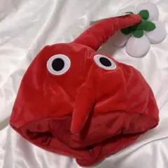 ② ピクミン 被り物 なりきり帽子 帽子 赤 レッド 新品未使用 タグ付き