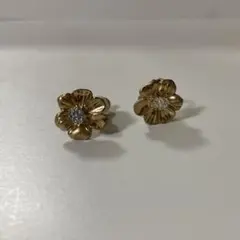 ANEMONE アネモネ ゴールド系 花モチーフ イヤリング