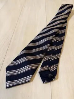 UNITED ARROWS ネクタイ レジメンタルストライプ ネイビー