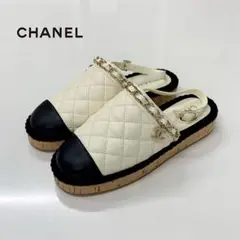 CHANEL ココマーク スポーツライン グレーサンダル サイズ39 24.5