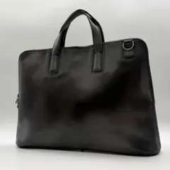 マザーハウス　アンティーク　スリム　ビジネス　ブリーフケース　メンズ　グレー系のサムネイル