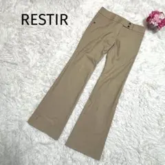 RESTIR リステア パンツ フレア ベージュ 日本製 カジュアル チノパンのサムネイル