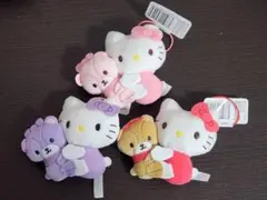 ⒈ ハローキティ カラフルベアマスコット 3種セット
