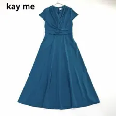 kay me ロングマリリンドレス カシュクールフレアワンピース - メルカリ