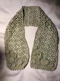 ミニショール　手編み