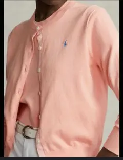 まこりん様ご専用【美品】ポロラルフローレン♡クルーネックカーディガン　桜ピンク