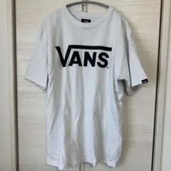 VANS ホワイト ロゴ 半袖Tシャツ L