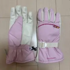 miniteen キッズ スキーグローブ 手袋 ピンク 160cm