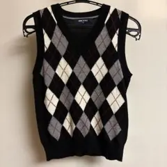 COMME CA FILLE アーガイル ベスト 120